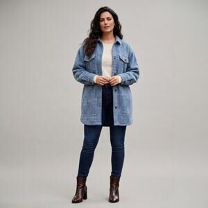 Munthe Tully Houndstooth Shacket Size 34 US 4